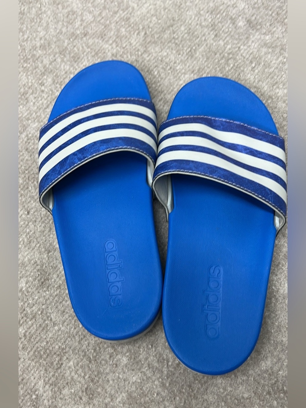 Adidas Blue Slides kids size 5